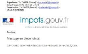 arnaques DGFIP emails impots gouv